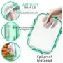 [10-Pack] Glass Food Storage Containers (A Set of Five Colors), Meal Prep Containers with Lids for Kitchen, Home Use - Airtight Glass Lunch Boxes
