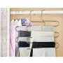 HJYPYJ Magic Hanger,Type s Multi-Layer Storage Magical Hangers,Stainless Steel Multifunction Trouser Hangers,Space-Saving Organizer Hangers, Not Easily Deformed/Silver / 2 pcs
