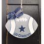 Dallas cowboys football door hanger wreath