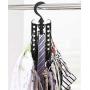 Faithtur Magic Clothes Hanger Closet Organizer Multi-Functional Space Saving Foldable Drying Rack for Clothing (1, Black)