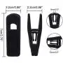 Jetec 30 Pieces Velvet Hangers Clips Flocked Clothes Hanger Velvet Finger Grip Clips, Black Jetec 30 Pieces Velvet Hangers Clips Flocked Clothes Hanger Velvet Finger Grip Clips, Black