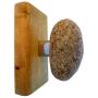 Wall hanger - Coat Rack with natural Beach STONES - Hardwood Handcrafted Unique gift. Wall mounted solid wood coat rack with natural Stones