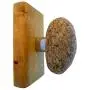 Wall hanger - Coat Rack with natural Beach STONES - Hardwood Handcrafted Unique gift. Wall mounted solid wood coat rack with natural Stones