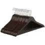 SONGMICS Hangers, 20 Pack Solid Wood Hangers, Smooth Finish, Human Shoulder Design, Brown UCRW05K-20 SONGMICS Hangers, 20 Pack Solid Wood Hangers, Smooth Finish, Human Shoulder Design, Brown UCRW05K-20