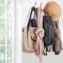 WEBI Coat Rack Wall Mounted,5 Hooks for Hanging Coats,Hook Rack,Hook Rail,Coat Hanger Wall Mount,Antique Copper,2 Packs