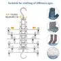 IEOKE Pants Hangers 2 Pack, 6-in-1 Multi-Function Trousers Hangers with Clips, Plastic Hangers for Heavy Duty Ultra Thin Space Saving IEOKE Pants Hangers 2 Pack, 6-in-1 Multi-Function Trousers Hangers with Clips, Plastic Hangers for Heavy Duty Ultra Thin Space Saving