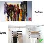 ALIOO Clothes Pant Hanger Closet Storage Organizer for Scarf Trouser Laundry Room Hanging(2 Pack)