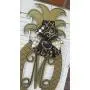 Gold Pineapple Monogram Fall Door Hanger Summer Wreaths Double Door Monogram Pineapple Black Gold Welcome Decor Black Gold Home Decor