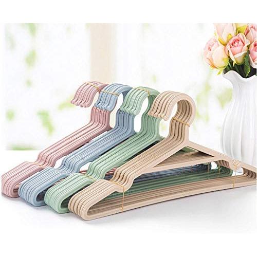 10pcs Random Color Portable Clothes Hangers Non-Slip Hook for Suit Coat Closet Garment Outdoor Drying Rack Plastic Clothing Hanger