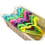 Kaptin Pack of 36 Children Baby Kids Nursery Hangers Nonslip Baby Coat Hangers Small Clothes Hangers for Kids Children Clothes (Purple)