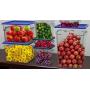 Tiger Chef 22 Quart Commercial Grade Clear Food Storage Square Polycarbonate Containers With Blue Lids 4 Pack