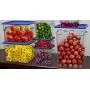 Tiger Chef 22 Quart Commercial Grade Clear Food Storage Square Polycarbonate Containers With Blue Lids 4 Pack