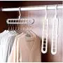 10pcs Random Color 9 Holes Clothes Hanger Plastic Storage Rack Wardrobe Clothing Organizer Coat Hook 10pcs Random Color 9 Holes Clothes Hanger Plastic Storage Rack Wardrobe Clothing Organizer Coat Hook