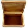 Oberstuff.com Deer Buck Head, 6 x 4 x 3.25 Jewelry/Storage Box. All Natural Exotic Woods with Brass Hinged Lid. Hand-Made Wood Applique Design on Lid.