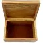 Oberstuff.com Deer Buck Head, 6 x 4 x 3.25 Jewelry/Storage Box. All Natural Exotic Woods with Brass Hinged Lid. Hand-Made Wood Applique Design on Lid.