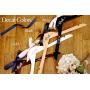 Personalized Wire and Decal Bridal Hanger, Bridesmaid Hangers, Bride Hanger, Mrs Hanger, Wedding Hangers, Custom Vinyl Title Hangers