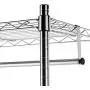 AmazonBasics Double Hanging Rod Garment Rolling Closet Organizer Rack, Chrome