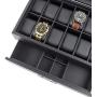 Glenor Co Watch Boxes with Valet Drawer for Men - 12 Slot Luxury Watch Case Display Organizer, Carbon Fiber Design - Metal Buckle for Mens Jewelry Watches, Mens Storage Boxes Holder has Large Glass Top Glenor Co Watch Boxes with Valet Drawer for Men - 12 Slot Luxury Watch Case Display Organizer, Carbon Fiber Design - Metal Buckle for Mens Jewelry Watches, Mens Storage Boxes Holder has Large Glass Top