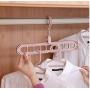 10pcs Random Color Space Saver Hangers Wonder Magic Clothes Hangers Closet Organizer Hook Rack