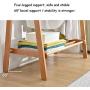 JING-ma Solid Wood Hanger Floor Bedroom, Coat Rack Simple Modern Hanger Simple Multifunctional Clothes Rack Home (Color : Wood Color, Size : 80cm)