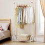 WZP Household Home Coat Rack Simple Hanger Floor Bedroom Room Hanging Clothes Rack Floor Type Single Pole Mobile Modern