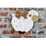 Infant hospital door hanger lamb