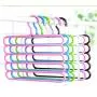 LuffyBin-5 Layer Colorful Pants Scarf Hangers Holders Trousers Clothes Towels Hanger Arrival - Thick Small Layers Wall Ring Triangle Closet Hanger Clips Cute Loop Stand Blue Mainstays