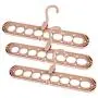 Vuffuw Magic Clothes Hanger Organizer, Organizer Clothes Hanger Rotate Anti-Skid Folding Hanger Wardrobe Space Saver Magic Clothes Closet Storage Hanger Organizer