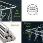whatUneed Laundry Clothesline Hanging Rack, Stainless Steel Drying Clothes Hanger, Multiple Function Windproof Pegs Hook for Drying/Socks/Underwear/Clothes/Towels (36 Pack) whatUneed Laundry Clothesline Hanging Rack, Stainless Steel Drying Clothes Hanger, Multiple Function Windproof Pegs Hook for Drying/Socks/Underwear/Clothes/Towels (36 Pack)
