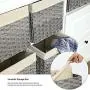 SONGMICS Handwoven Storage Baskets, Foldable Cube Storage Bins with Handles, Set of 6 Rattan-Style Storage Cubes for Shelf, for Bedroom Closet Laundry Room, 11.6 x 11.6 x 11.6 Inches, Gray URRB306WG SONGMICS Handwoven Storage Baskets, Foldable Cube Storage Bins with Handles, Set of 6 Rattan-Style Storage Cubes for Shelf, for Bedroom Closet Laundry Room, 11.6 x 11.6 x 11.6 Inches, Gray URRB306WG