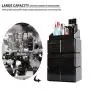 InnSweet Acrylic Cosmetic Organizer Beauty Storage Drawers, Large Makeup Storage Boxes Jewelry Display Cases with 7 Drawers, 4 Piece, Black InnSweet Acrylic Cosmetic Organizer Beauty Storage Drawers, Large Makeup Storage Boxes Jewelry Display Cases with 7 Drawers, 4 Piece, Black