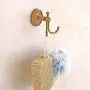 WDDMFR Robe Hooks Antique Brass Towel Hooks Coat Hanger Door Wall Hook Cloth Towel Bath Retro Home Deco Bathroom Accessories Rack