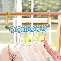 Coats Hanger Saving Space Hanger Rack Cloth Hanger with Hook Closet Organizer Home Tool Storage Holder 2PCS Kangsanli (Color random)