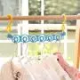 Coats Hanger Saving Space Hanger Rack Cloth Hanger with Hook Closet Organizer Home Tool Storage Holder 2PCS Kangsanli (Color random)
