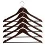 ALPHA HOME 20 Pack Wooden Hangers Premium Solid Suit Coats Pants Hangers for Gentleman - Walnut ALPHA HOME 20 Pack Wooden Hangers Premium Solid Suit Coats Pants Hangers for Gentleman - Walnut