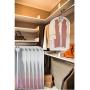 Garment Bag Clear for Long Dress 24 x 60 Moth Proof Garment Bags White Breathable Full Zipper Dust Cover for Clothes Storage Closet Pack Of 6