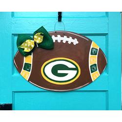 Green Bay packers football door hanger wreath