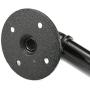 KINGSO 16.5”L x 3”H Industrial Retro Black Iron Pipe Shelf Wall Hanging Bracket, Door Handle, Clothes Hanger Rack, Urban Mounted Towel Rack Bar, with Screw Accessories