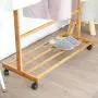 Bamboo Garment Rack, FOME Bamboo Clothes Laundry Rack Clothing Rack with Shelves Entryway Storage Rack with Wheels 6 Side Hook Coat Hanger for Jacket Umbrella Clothes Hats Scarf and Handbags Bamboo Garment Rack, FOME Bamboo Clothes Laundry Rack Clothing Rack with Shelves Entryway Storage Rack with Wheels 6 Side Hook Coat Hanger for Jacket Umbrella Clothes Hats Scarf and Handbags