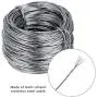 Favourde Picture Hanging Kit D-Ring Picture Hangers 25-Pieces Heavy Duty with Screws, 200 Feet Picture Hanging Wire, Supports up to 30 lbs