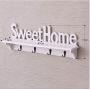 2pcs White Home Wall Hook Door Holder Shelf Household Supplies Coat Hat Key Bag Clothes Hanger Storage Rack Bedroom Decoration