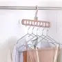 Magic Clothes Hanger, Multifunctional Hanger Saves Space, 360 Degree Rotating Collapsible Plastic Non Slip Hanger Organizer, Rotate Anti-Skid Folding Hangers with 9 Slots