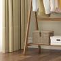 WZP Clothing Display Stand Simple Solid Wood Hanger Floor to Put Clothes Rack,Home Bedroom Mobile Storage Rack Simple Modern Coat Rack Waterproof and Moisture Proof/As Shown / 70Cm