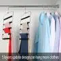 Meetu Pants Hangers 5 Layers Stainless Steel Non-Slip Foam Padded Swing Arm Space Saving Clothes Slack Hangers Closet Storage Organizer for Pants Jeans Trousers Skirts Scarf Ties Towels (Pack of 1) Meetu Pants Hangers 5 Layers Stainless Steel Non-Slip Foam Padded Swing Arm Space Saving Clothes Slack Hangers Closet Storage Organizer for Pants Jeans Trousers Skirts Scarf Ties Towels (Pack of 1)
