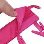 Yansanido Pack 2Bathroom Folding Clothes Hanger Drying Hanger 6 Clips Drip-dry Airing-out (2pcs Rose Red)