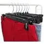 Hanger Central Heavy-Duty Black Plastic Closet Department Store Pants Hangers, 14 Inch, 25 Pack Hanger Central Heavy-Duty Black Plastic Closet Department Store Pants Hangers, 14 Inch, 25 Pack