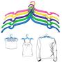 Baovery 5/10/20pcs Portable Clothes Hanger Foldable Clothes Drying Rack for Travel