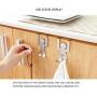 QINGDs 2Pcs Stainless Steel Lovers Shaped Hooks Kitchen Hanger Clothes Storage Rack Tool (Multi-Color,2 Pcs)