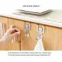 QINGDs 2Pcs Stainless Steel Lovers Shaped Hooks Kitchen Hanger Clothes Storage Rack Tool (Multi-Color,2 Pcs)