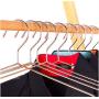 10pcs Rose Gold Metal Clothes Shirts Hanger with Groove, Heavy Duty Strong Coats Hanger, Suit Hanger